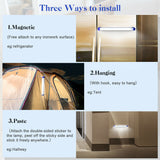 2Pcs LED Cabinet Light Night Light Camping Lamp Emergency Light USB Rechargeable