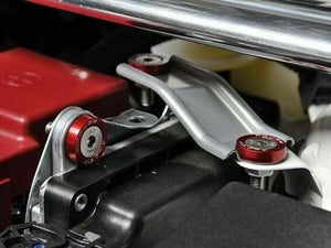 40PC JDM Billet Aluminum Fender Bumper Washer Bolt Engine Bay Dress Up Kit Red