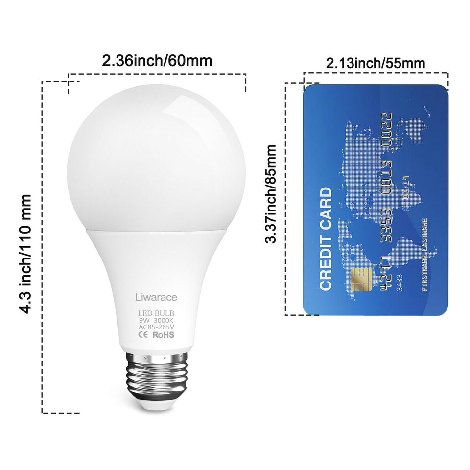 1-5PacK E26 LED Light Bulb 50W 90W 150W Equivalent 6500K Daylight Energy Saving