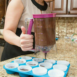 900ml Batter Dispenser DIY Muffin Cupcake Pancake Kitchen Measuring Baking Tools