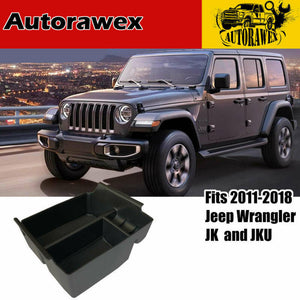 for 2011-2018 Jeep Wrangler JK and JKU Center Console Organizer Armrest Tray