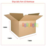 7x5x4 Cardboard Shipping Boxes Cartons Packing Moving Mailing Box 50 100 200
