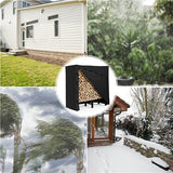 4ft Metal Firewood Log Rack w/ Waterproof Cover, Iron Log Holder Outdoor Indoor