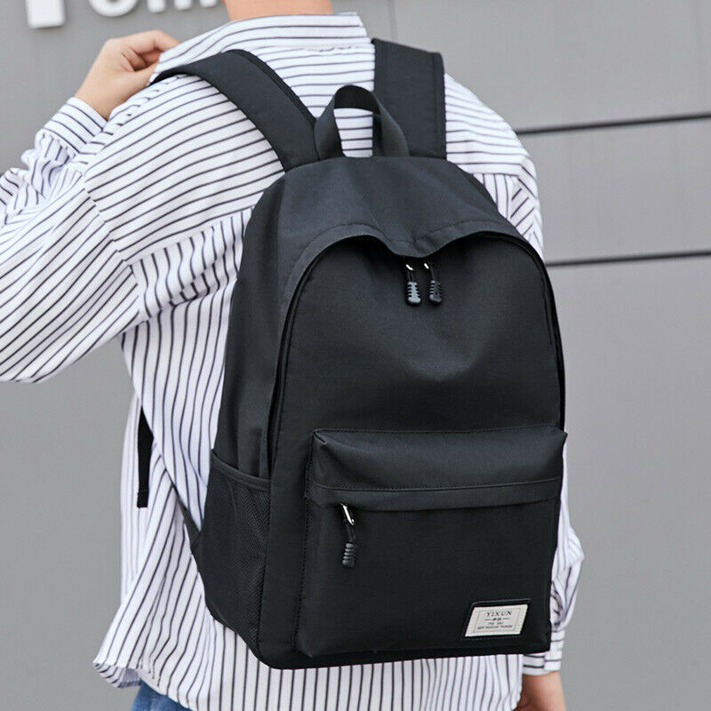 Men Women Backpack Bookbag School Travel Laptop Rucksack Zipper Bag 15.6''