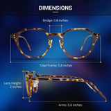 Blue Light Blocking Glasses Computer Gaming Retro Eyewear Vision Care Protection