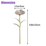 10X Galaxy Artificial Rose Flower Gold Plated Foil Valentine's Birthday Day Gift 608374483636