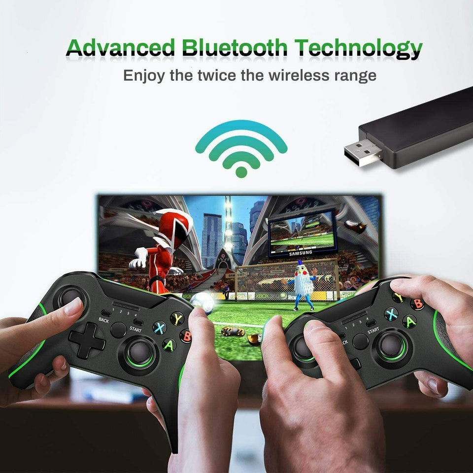 2.4GHz Wireless Controller For Xbox One Microsoft Windows 10 Bluetooth Black US