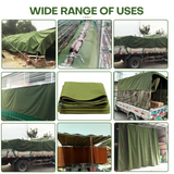 16 Oz Heavy Duty Canvas Tarps Cotton Canvas Tarpaulin Cover Tent Waterproof
