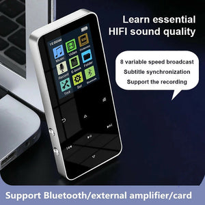 MP3 Player Bluetooth 4.2 Touch Screen  Sport Lossless Sound HIFI Music FM Radio