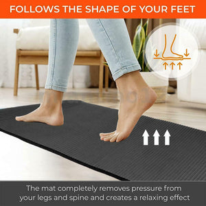 Extra Thick Yoga Mat Exercise Fitness Pilates Gym NBR Meditation Pad Non-Slip
