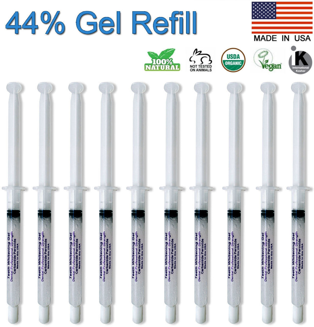 44% Teeth Whitening Tooth Whitener Bleaching Professional Kit 10 White Gel USA! 741296772249