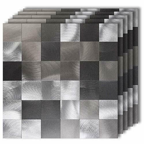 10 Sheets 12''x12''x0.2'' Peel and Stick Backsplash Tiles for Kitchen Wall Decor