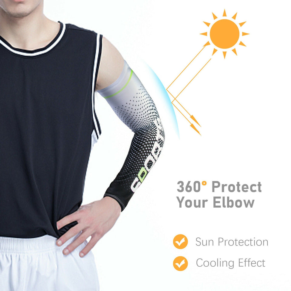1 Pair Ice Cooling Arm Sleeves UV Sun Protection Cover Sports Golf For Men Women
