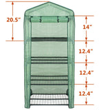 Mini Greenhouse Outdoor  Portable Green House Gardening w/ 4 Tier PE Cover 700161283556