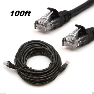 Cat 6 CAT6 Patch Cord Cable 500mhz Ethernet Internet Network LAN RJ45 UTP BLACK