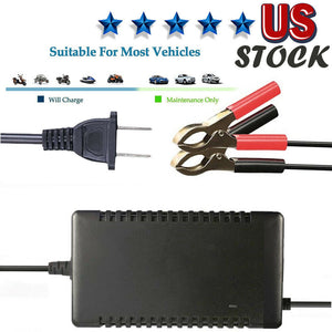 12V Car Battery Charger Maintainer Portable Auto Tender Trickle Boat Motorcycle