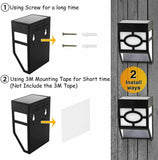 Lot 1-8x Solar Fence Lights Color Changing Outdoor Wall Lights For Deck 2 Modes