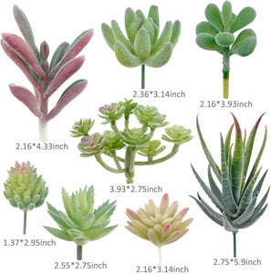 16/24 Artificial Succulent Plants Unpotted Mini Fake Plant Lotus Home Garden USA