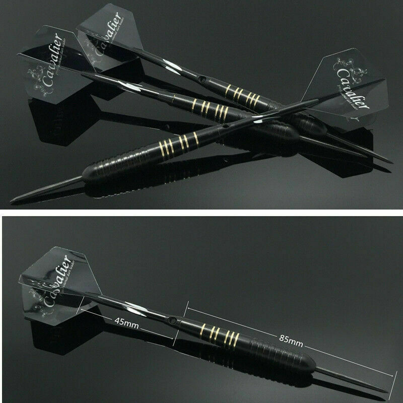 3Pcs Tungsten Steel Needle Tips Darts Aluminum Professional+Flight Set With Box
