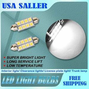 14 PCS White LED Interior Package Kit Deal for 31mm Map Dome Lights Bulb