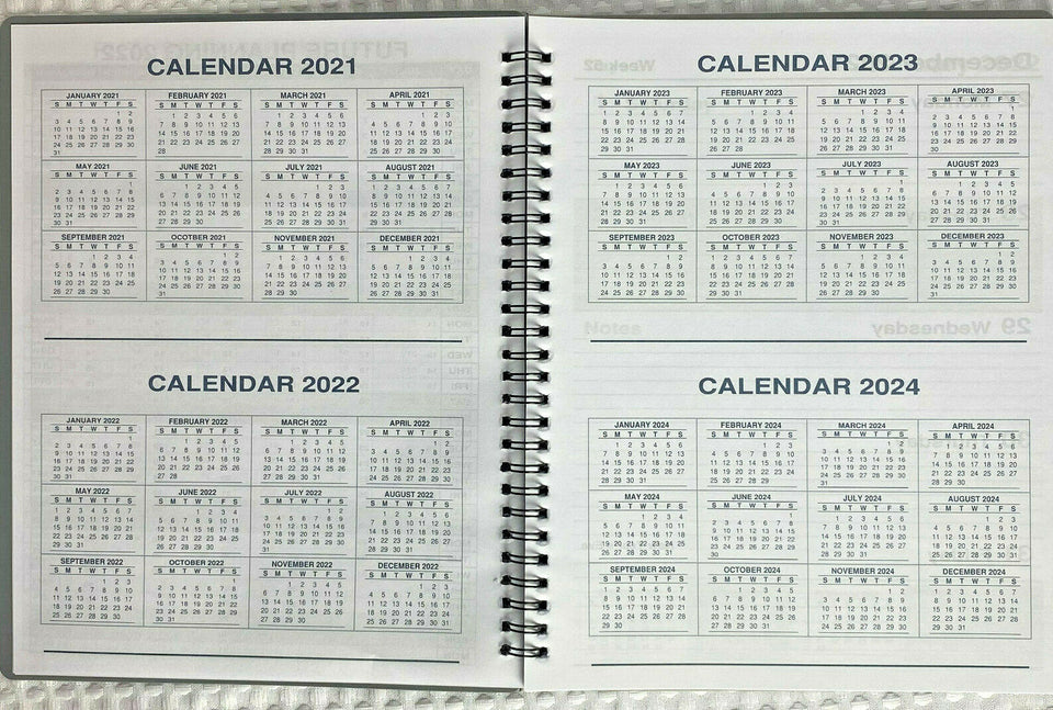 2022 Spiral Weekly Monthly Dated Business Planner Appointment Organizer 5x8