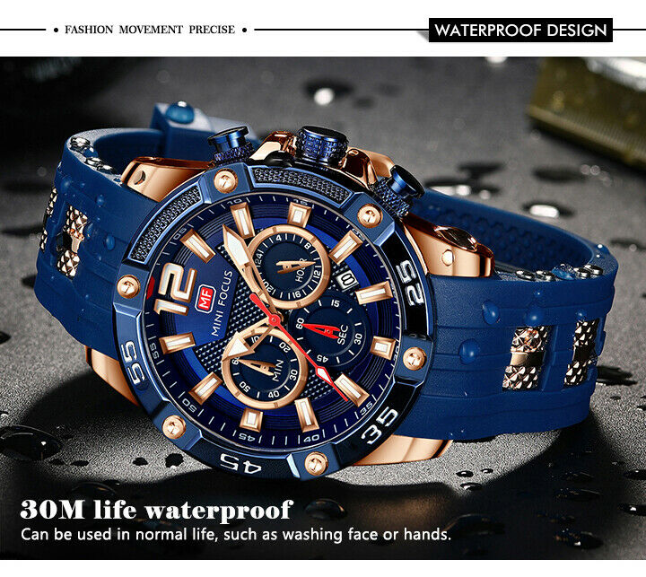 Men's Sports Watch Relojes De Hombre Military Waterproof Luminous Silicon Strap