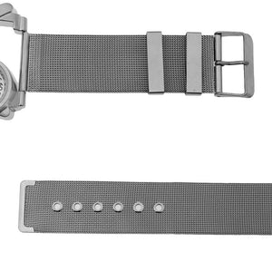 Men's Quartz Wrist Watch Stainless steel Metal Mesh Strap Multi Time Zone Analog