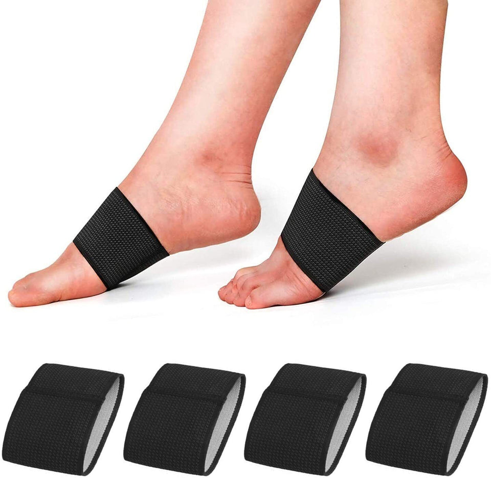 2 Pairs Copper Compression Arch Plantar Fasciitis Support Sleeves Foot Brace USA