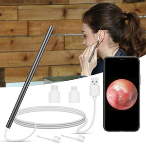 LED Ear Endoscope Otoscope Camera Cleaning HD Wax Pick Cleaner Removal Tool Kits