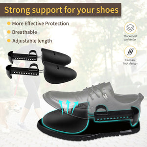 3 Pair Adjustable Shoe Tree Stretcher Boot Holder Shoe Shaper Plastic Portable
