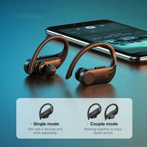 Running Earphone Sport Earbuds Bluetooth Wireless with Ear Hook Charging Display