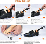 Women Men Adjustable 2-way Expander Tree Wooden Shoes Boots Stretcher US 5-13