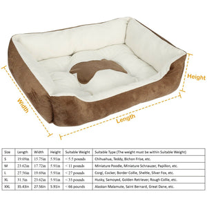 Large Pet Dog Cat Bed Puppy Cushion House Soft Warm Kennel Mat Blanket  5 Sizes