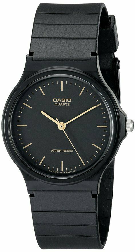 Casio Men's Analog Quartz Black Resin Watch MQ24-1E
