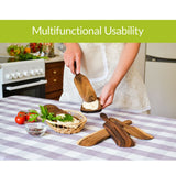Walnut Wood Wooden Spoons for Cooking Kitchen Utensils Spatula Set Spurtle
