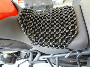 Zone Tech Beaded Wooden Car Motorcycle Massaging Seat Chair Cover Cushion Pad