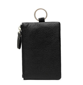Genuine Leather Car Key Chain Ring Keys Holder Pouch Case Wallet Organizer Bag