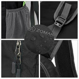 1ZOMAKE Black Ultra Lightweight Packable Backpack Water Resistant Hiking Daypack