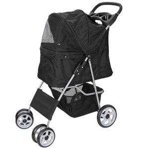Dog Stroller Pet Travel Carriage for Dogs & Cats with /Foldable  Carrier Cart 758277384414