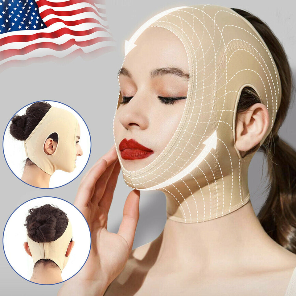 Face V Line Slimming Double Chin Reducer Mask Lifting Belt Anti-Wrinkle Chin