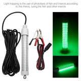 12V Green LED Underwater Submersible Fishing Light Night Crappie Shad Squid Lamp