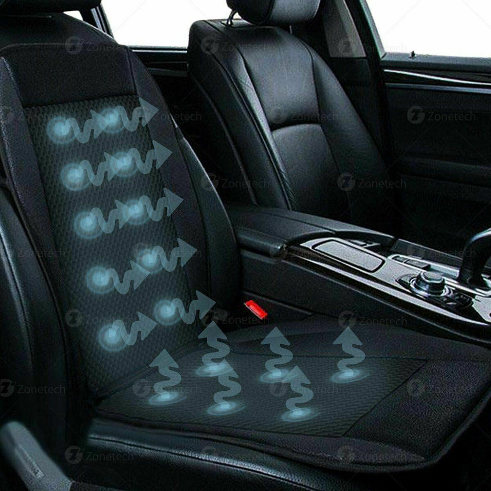 Zone Tech Car Vehicle Pad Seat Cooler Cushion Cover Summer Cooling Chair Fan