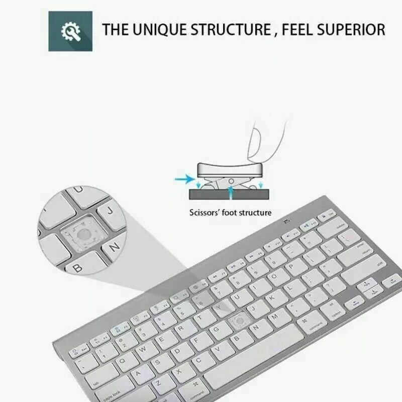 Mini Wireless Keyboard And Mouse Set Waterproof 2.4G For Mac Apple PC Computer