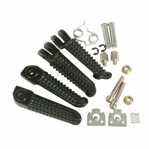 Front Rear Footrests Foot Pegs Fit For Yamaha YZF R1 2002-2014 YZF R6 2003-2012