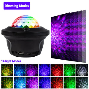 Bluetooth Speaker RGB LED Stage Light Strobe Disco Party DJ Ball Lamp W/ Remote