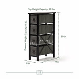 Edenbrook 4 Drawer Dresser/Storage Organizer - Bedroom Furniture Storage