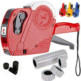 MX-5500 8 Digits EOS Price Tag Gun +5000 White w/ Red lines sticker labels + Ink 769560225048