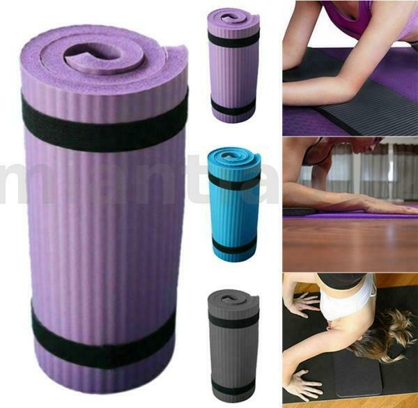 Extra Thick Yoga Mat Exercise Fitness Pilates Gym NBR Meditation Pad Non-Slip