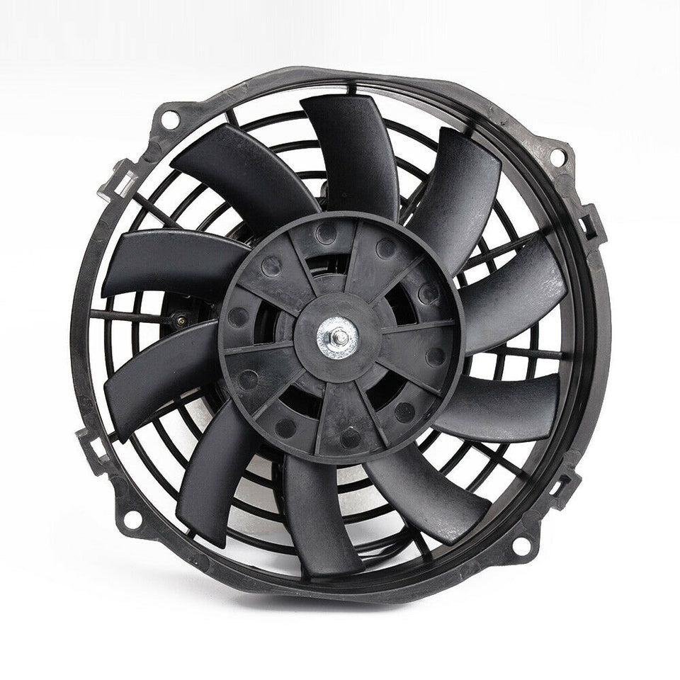 2x 7" inch Universal Slim Fan Push Pull Electric Radiator Cooling 12V Mount Kit