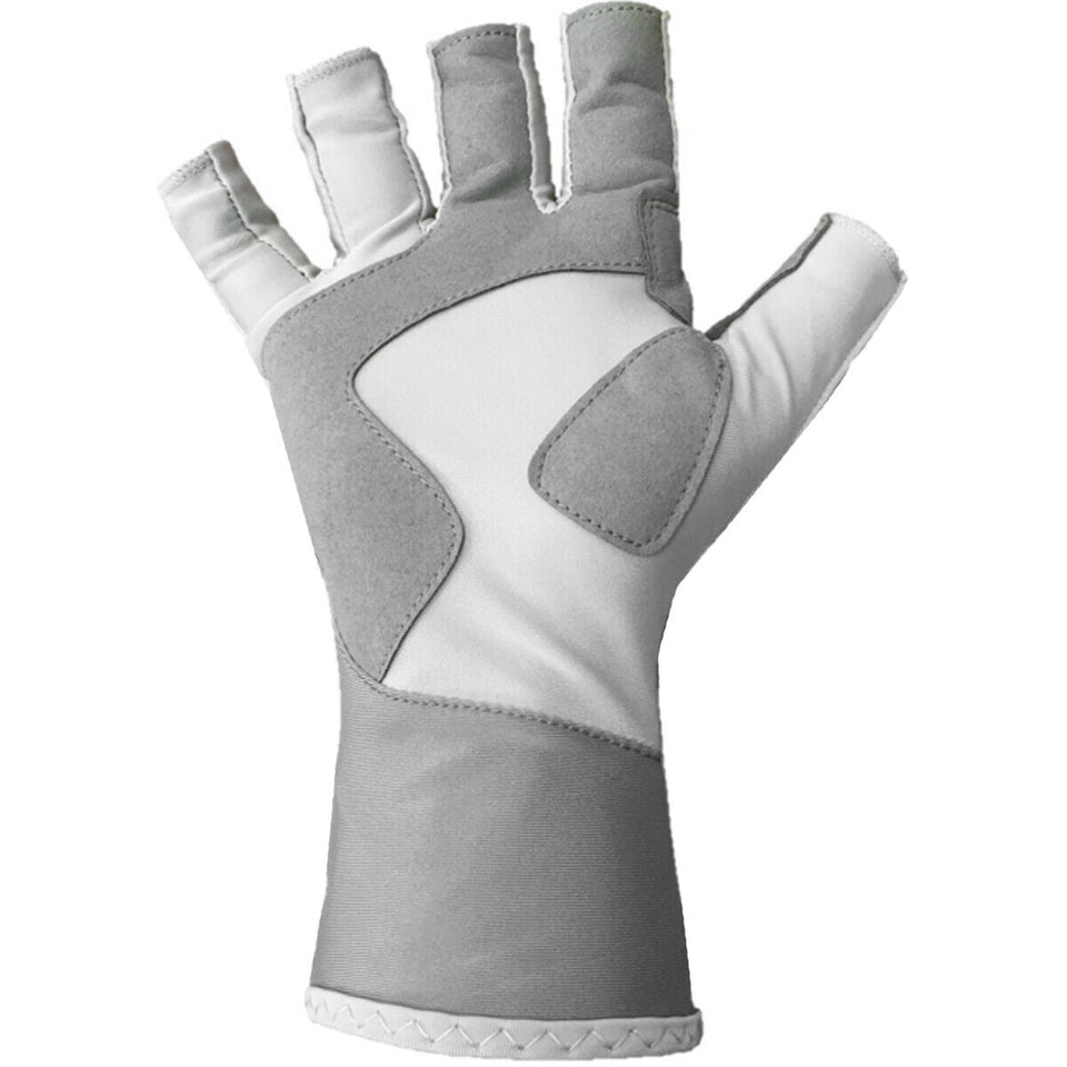 Glacier Glove Islamorada Fingerless Sun Gloves - Light Gray